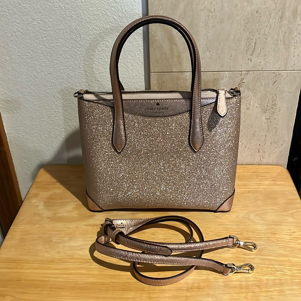 Kate Spade Glittery gold bag. Perfect condition.